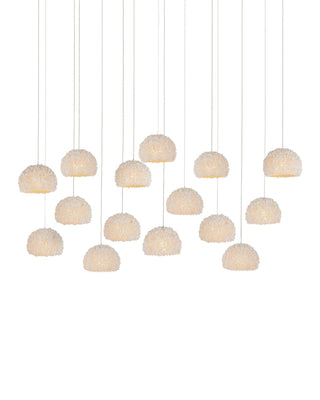 Currey and Company - 9000-1181 - 15 Light Pendant - Virtu - Natural/Silver