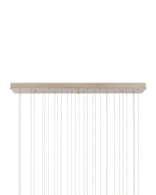 Virtu 30 Light Pendant in Natural/Silver