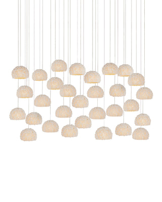 Currey and Company - 9000-1182 - 30 Light Pendant - Virtu - Natural/Silver