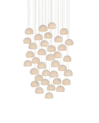 Currey and Company - 9000-1183 - 36 Light Pendant - Virtu - Natural/Silver
