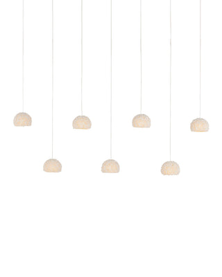Currey and Company - 9000-1184 - Seven Light Pendant - Virtu - Natural/Silver