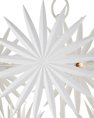 Bismarkia Ten Light Chandelier in Gesso White