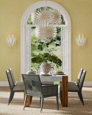 Bismarkia Ten Light Chandelier in Gesso White