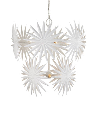 Currey and Company - 9000-1204 - Ten Light Chandelier - Bismarkia - Gesso White