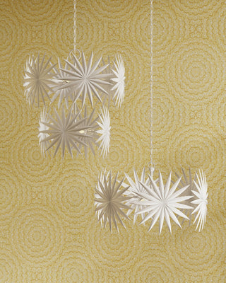 Bismarkia Six Light Chandelier in Gesso White