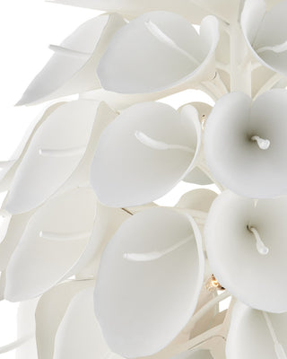 Diego Nine Light Chandelier in Gesso White