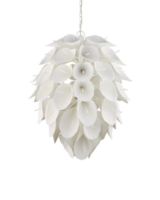 Diego Nine Light Chandelier in Gesso White