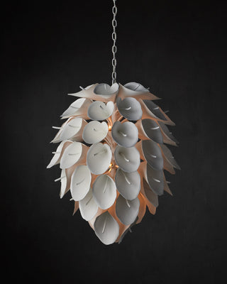 Diego Nine Light Chandelier in Gesso White