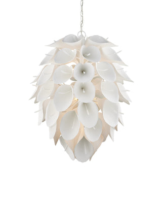 Currey and Company - 9000-1206 - Nine Light Chandelier - Diego - Gesso White