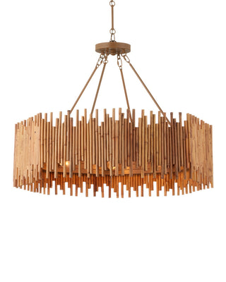 Currey and Company - 9000-1208 - Eight Light Chandelier - Teahouse - Natural/Khaki