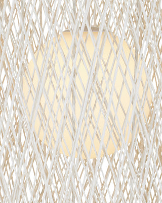 Cocoon One Light Pendant in Cream/Vanilla/White