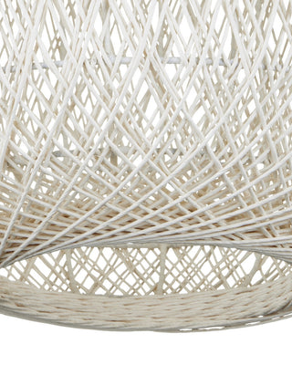 Cocoon One Light Pendant in Cream/Vanilla/White