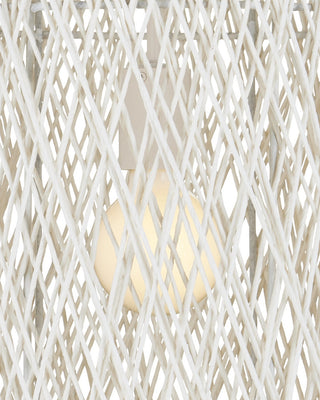 Cocoon One Light Pendant in Cream/Vanilla/White
