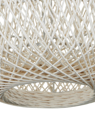Cocoon One Light Pendant in Cream/Vanilla/White