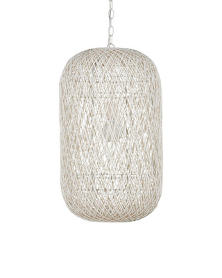 Cocoon One Light Pendant in Cream/Vanilla/White