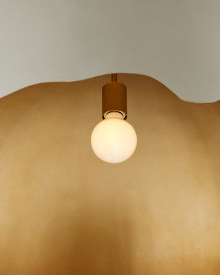 Tamago One Light Pendant in Smoky Olive/Contemporary Gold