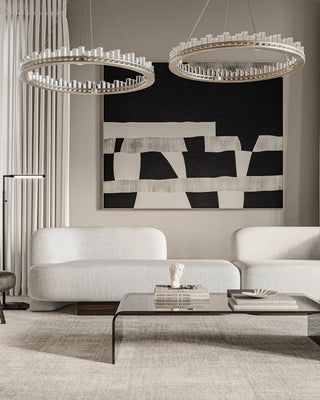 Pleiades One Light Chandelier in Contemporary Silver Leaf/Contemporary Silver/Clear