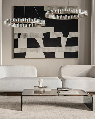 Pleiades One Light Chandelier in Contemporary Silver Leaf/Contemporary Silver/Clear