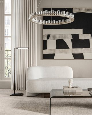 Pleiades One Light Chandelier in Contemporary Silver Leaf/Contemporary Silver/Clear