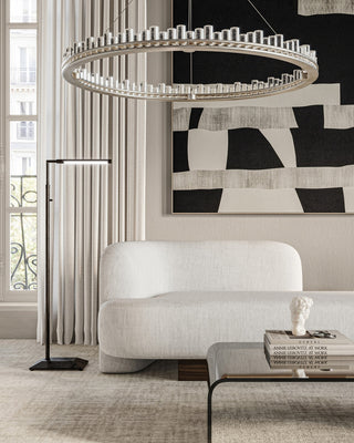 Pleiades One Light Chandelier in Contemporary Silver Leaf/Contemporary Silver/Clear