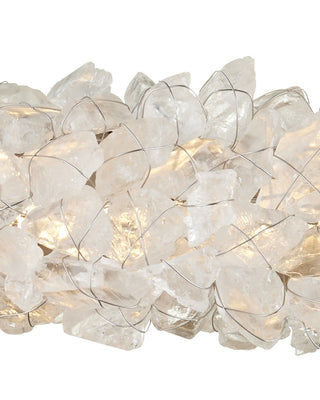 Iconoclast One Light Chandelier in Natural/Contemporary Silver Leaf/Contemporary Silver
