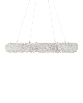 Iconoclast One Light Chandelier in Natural/Contemporary Silver Leaf/Contemporary Silver
