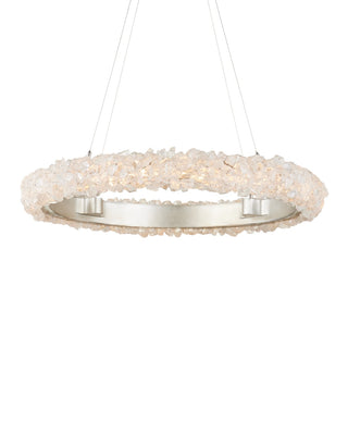 Currey and Company - 9000-1222 - One Light Chandelier - Iconoclast - Natural/Contemporary Silver Leaf/Contemporary Silver