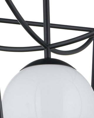 Rochefort One Light Lantern in Black/White