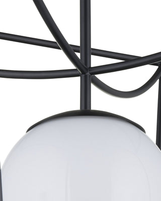 Rochefort One Light Lantern in Black/White
