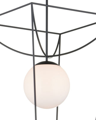 Rochefort One Light Lantern in Black/White