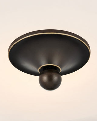 Bryce One Light Flush Mount in Oil Rubbed Bronze/White