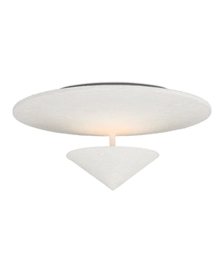 Currey and Company - 9999-0075 - One Light Flush Mount - Empyrean - Yeso Blanco