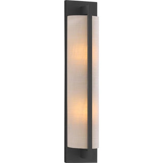 Carver Two Light Wall Sconce in Matte Black
