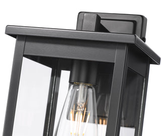 Bowton II 1-Light Outdoor Wall Sconce Powder Coated Black