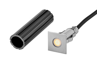 Sparta - Dot Small Stainless Steel LED Square Button Light in Stainless Steel