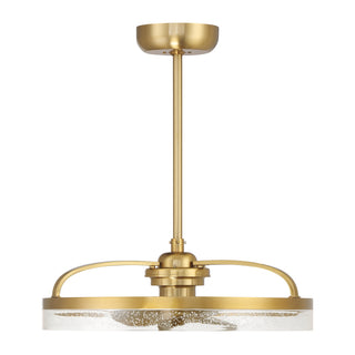 Lyria LED Fan D'Lier in Warm Brass