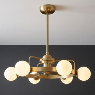 Gibson LED Fan D'Lier in Warm Brass