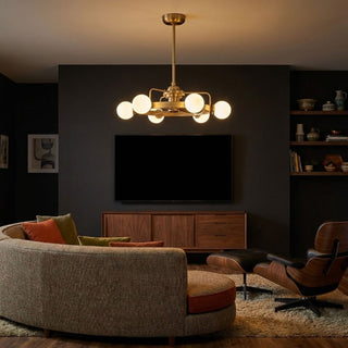 Gibson LED Fan D'Lier in Warm Brass