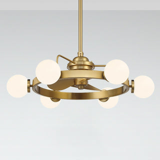 Gibson LED Fan D'Lier in Warm Brass