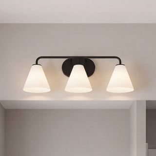 Blair Three Light Bathroom Vanity in Matte Black