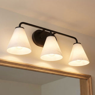 Blair Three Light Bathroom Vanity in Matte Black
