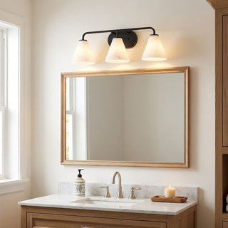 Blair Three Light Bathroom Vanity in Matte Black