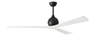Matthews Fan Company - IR3-BK-MWH-72 - 72" Ceiling Fan - Irene-3 - Matte Black