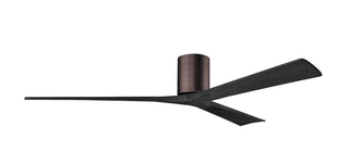 Matthews Fan Company - IR3H-BB-BK-72 - 72" Ceiling Fan - Irene-3H - Brushed Bronze