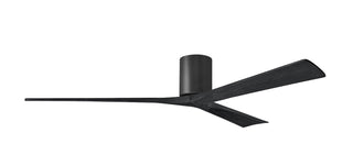 Matthews Fan Company - IR3H-BK-BK-72 - 72" Ceiling Fan - Irene-3H - Matte Black