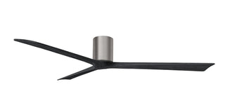 Matthews Fan Company - IR3H-BP-BK-72 - 72" Ceiling Fan - Irene-3H - Brushed Pewter