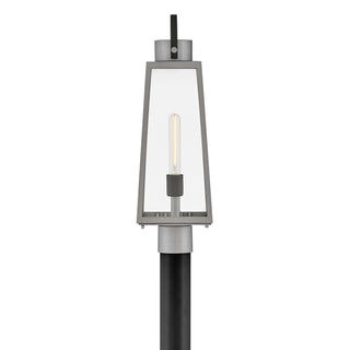 Hugh LED Post Mount in Antique Brushed Aluminum