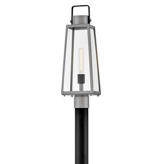 Hugh LED Post Mount in Antique Brushed Aluminum