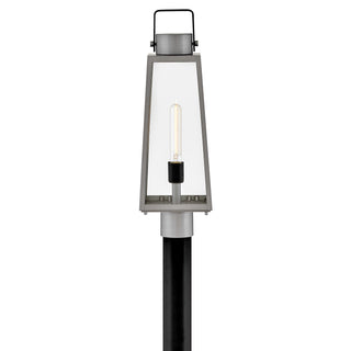Hugh LED Post Mount in Antique Brushed Aluminum