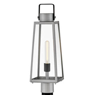Hugh LED Post Mount in Antique Brushed Aluminum